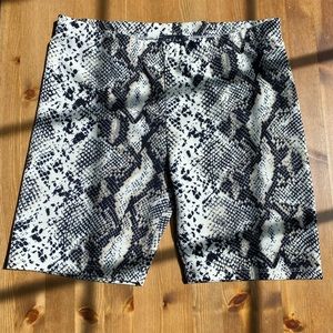 PACSUN snakeskin biker shorts